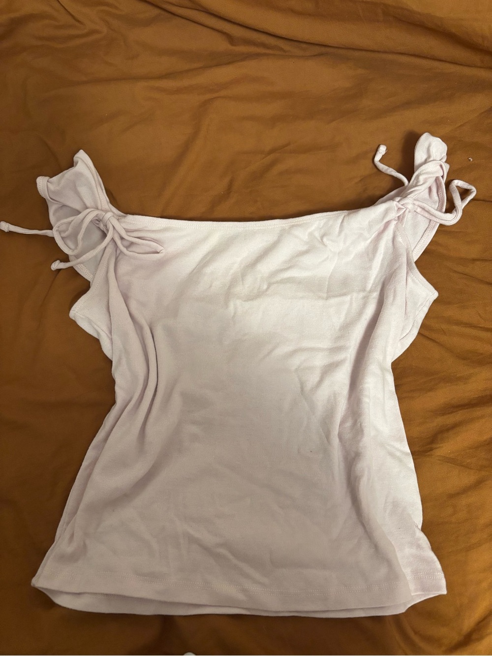 Hollister Pale Pink Tie-Shoulder Tank